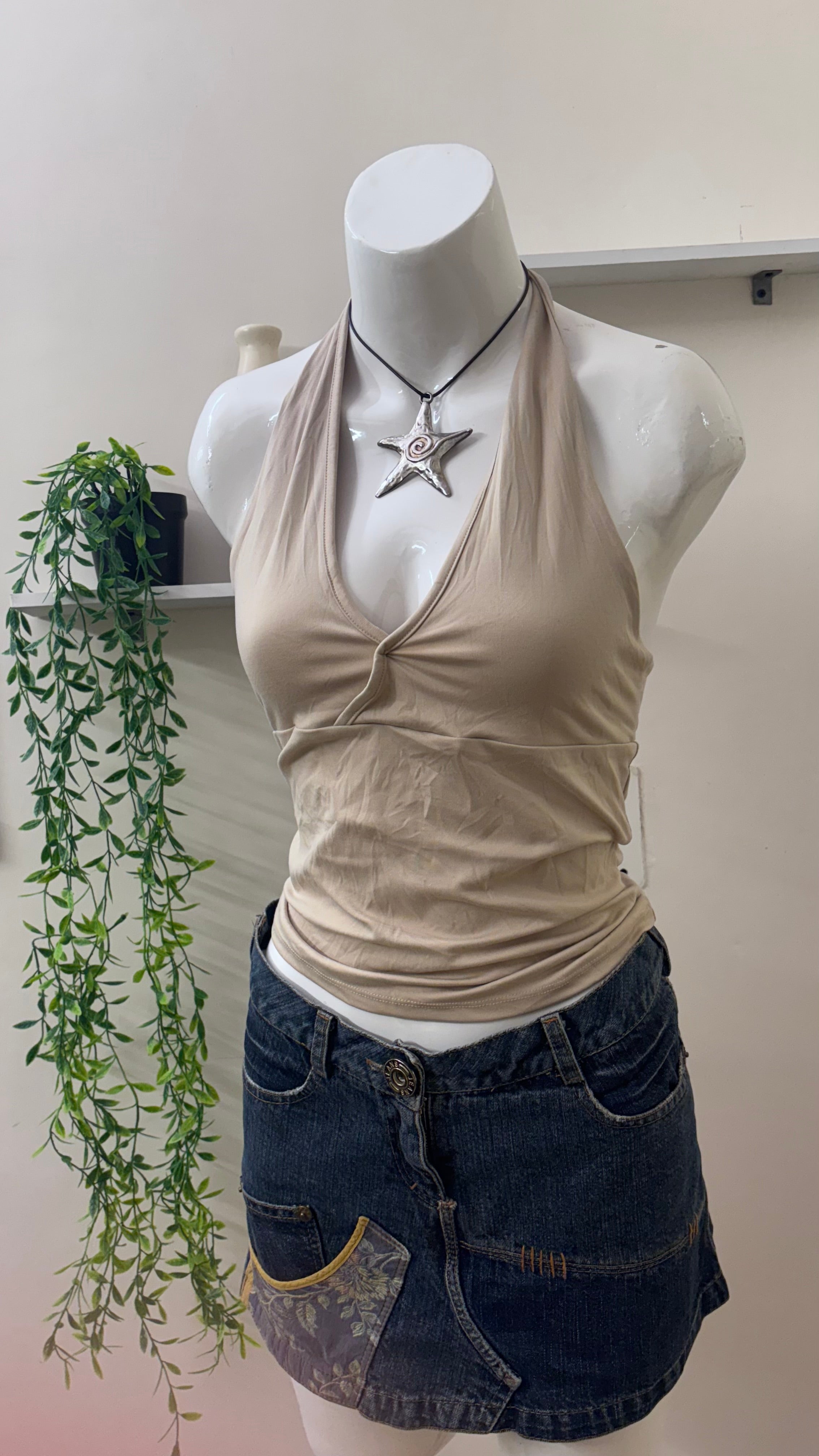 tie up halter top