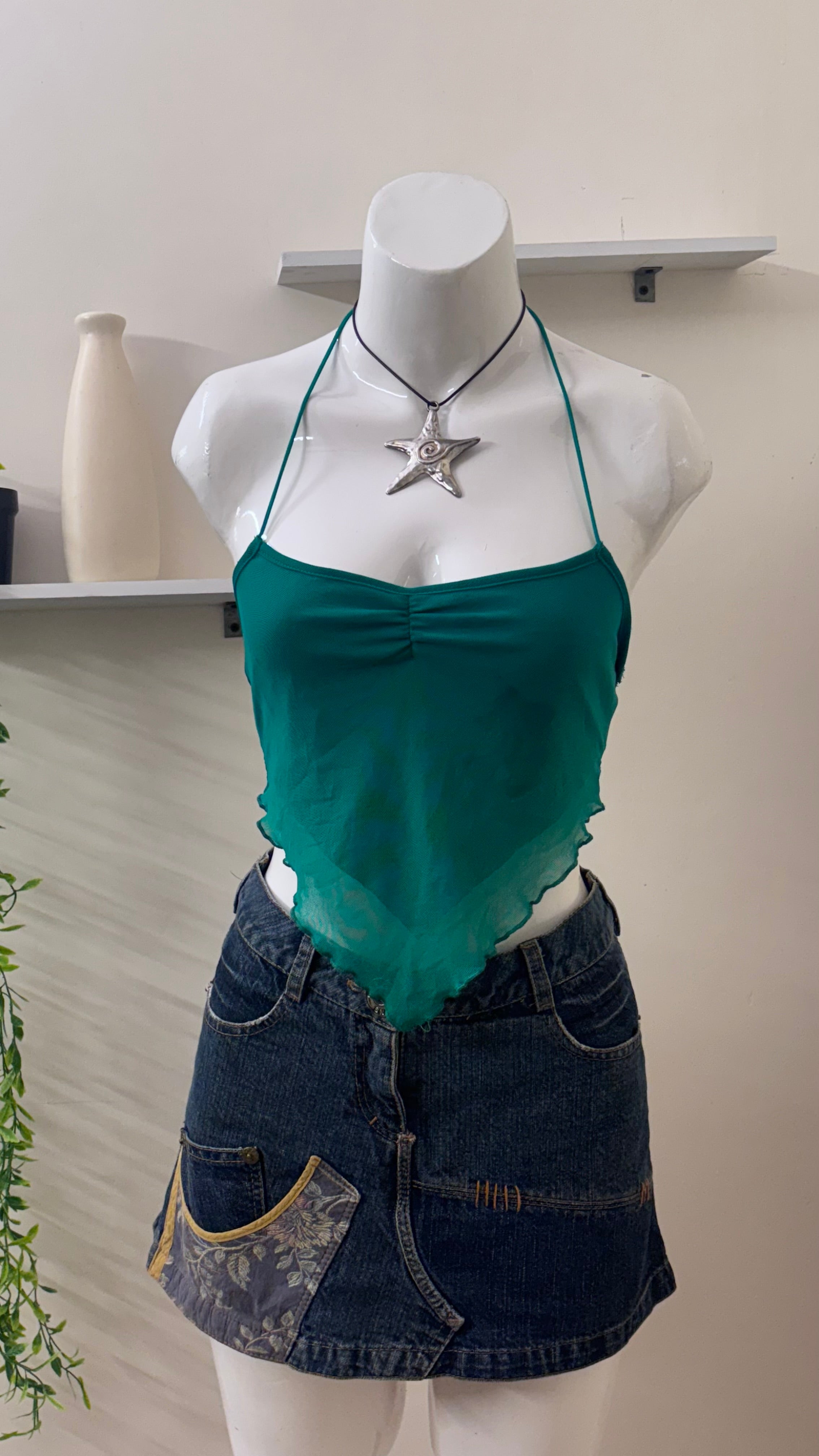 tie up mesh top