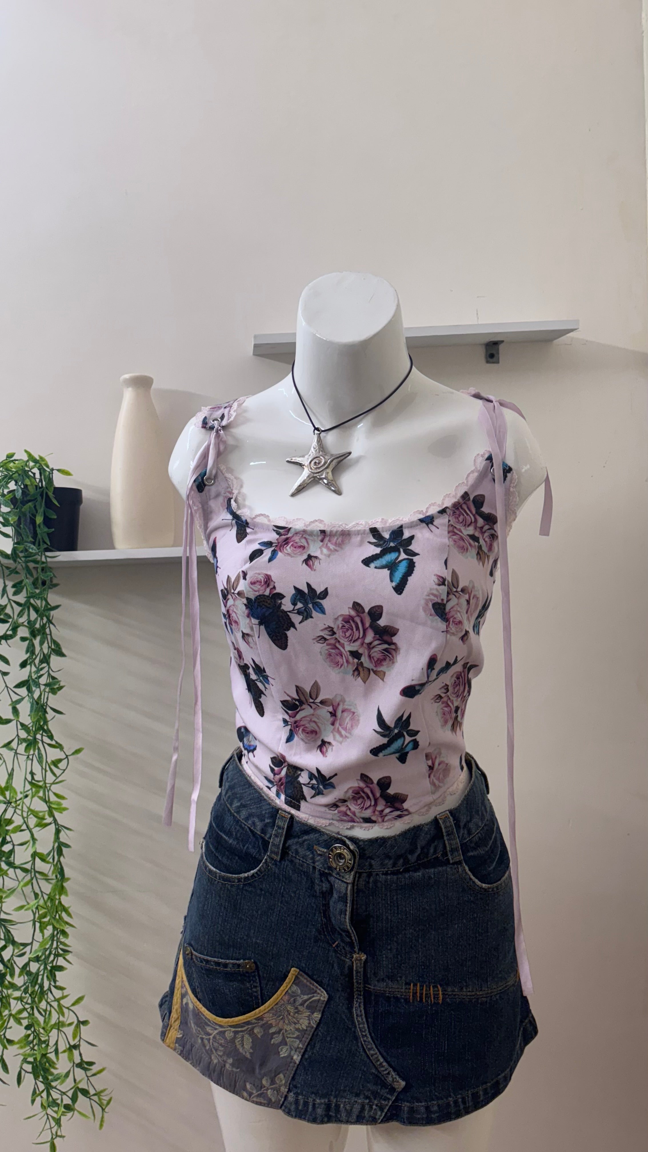 floral corset from thorn and fable
