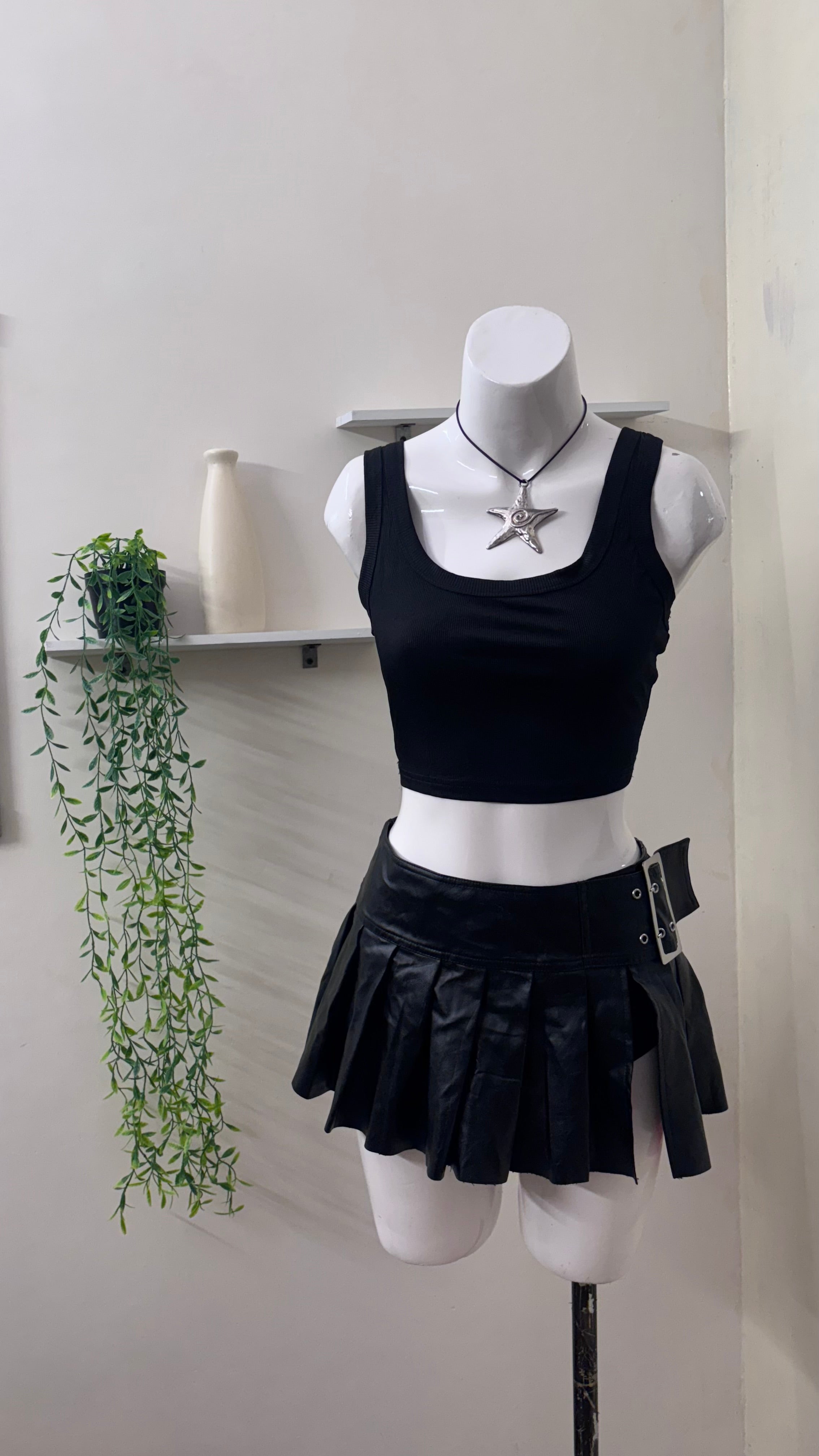 black tank top