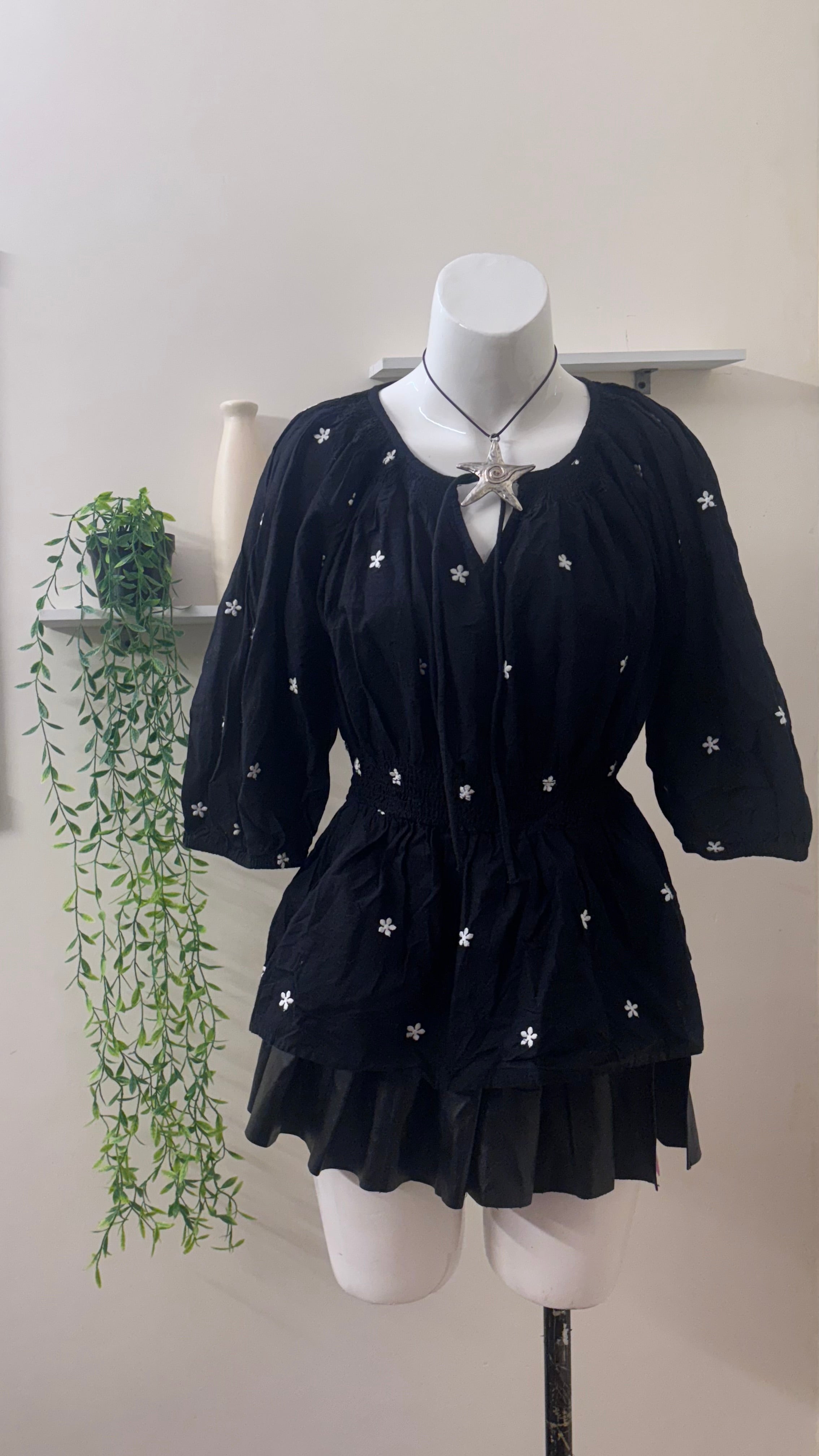 ruffle blouse