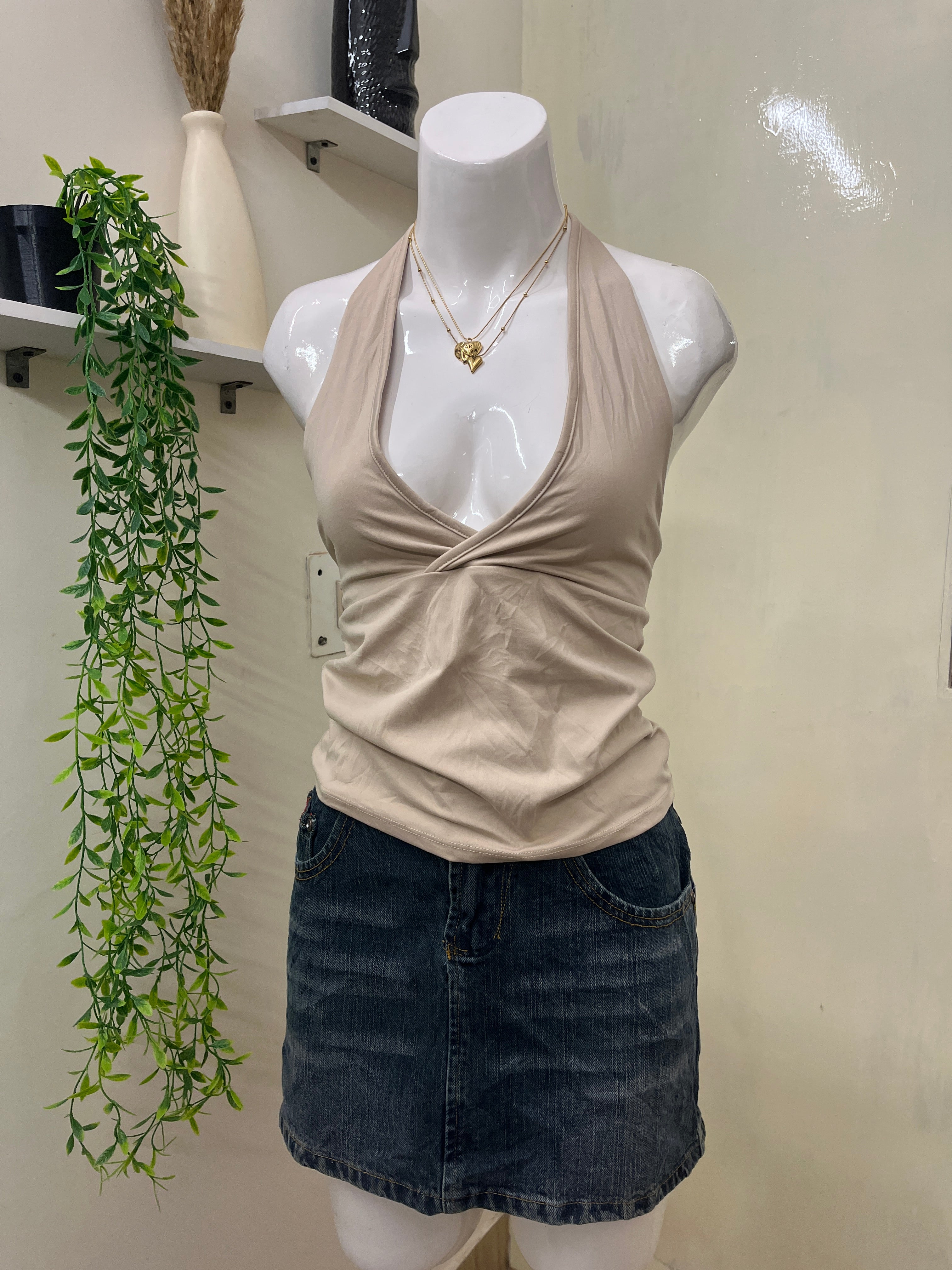 tie up halter top